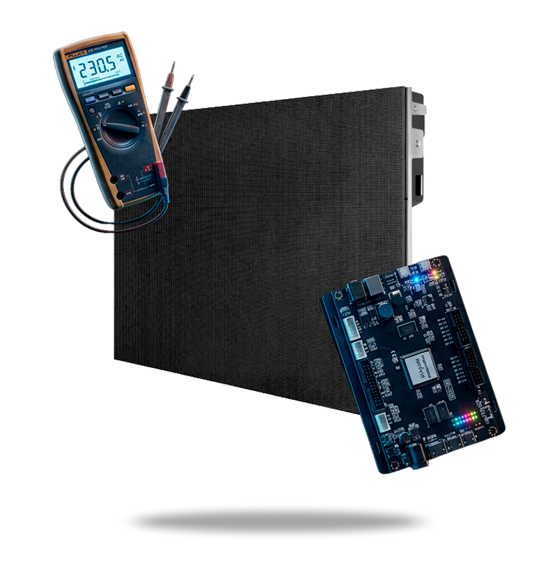Manutenção de painéis de LED